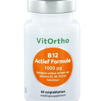 VitOrtho Vithortho B12 Actief Formule 1000 µg 60 zuigtabletten