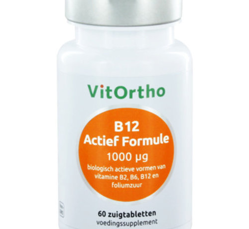 VitOrtho Vithortho B12 Actief Formule 1000 µg 60 zuigtabletten