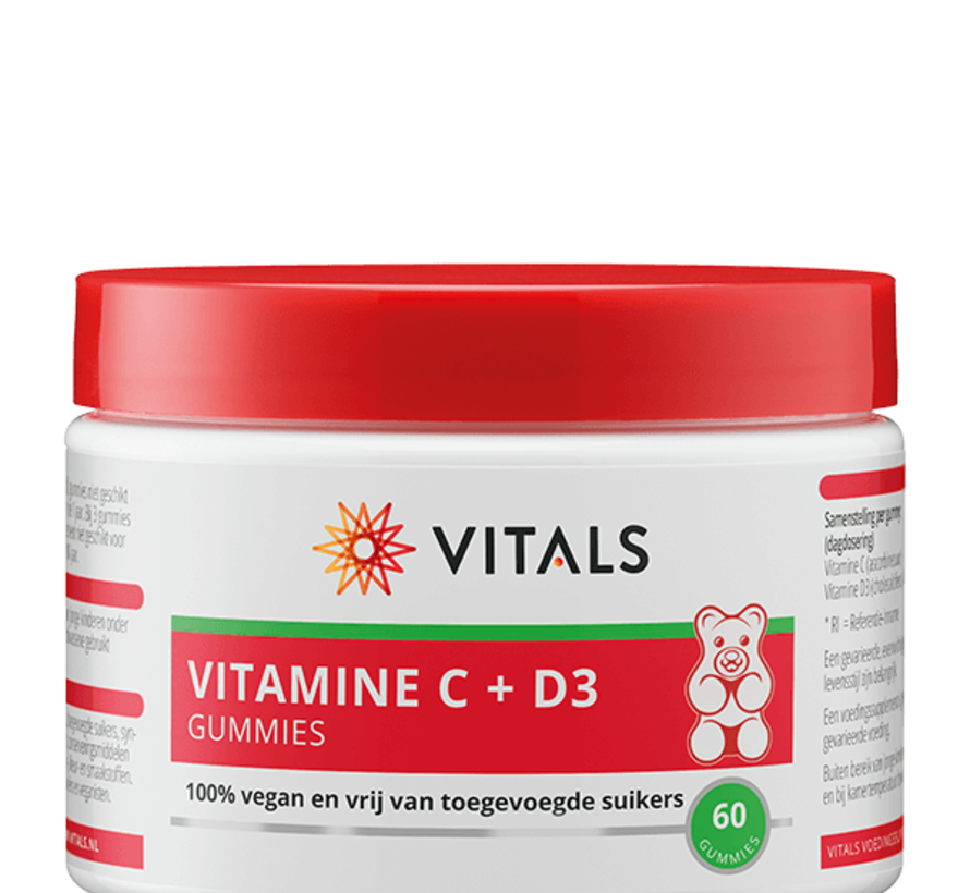 Vitals Vitamine C + D3  60 / 120 gummies