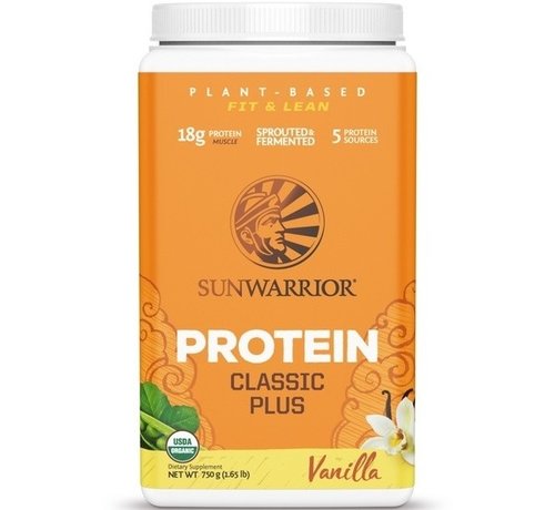Sunwarrior Sunwarrior Classic Plus Biologische Proteïne Vanille 375 / 750 Gram