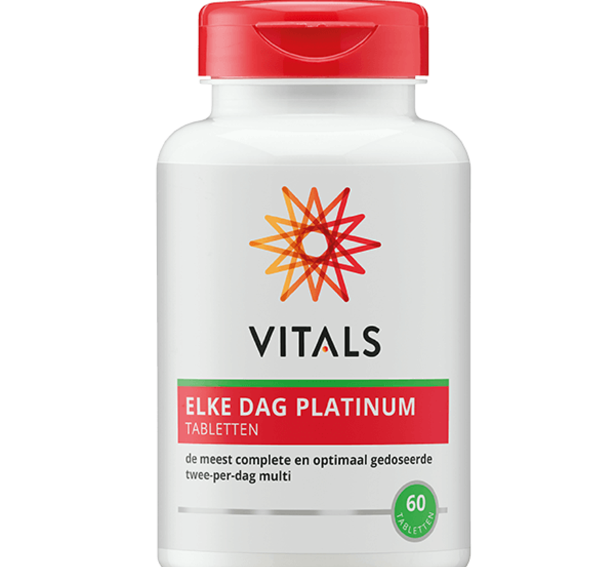 Vitals Elke dag Platinum 60 tabletten