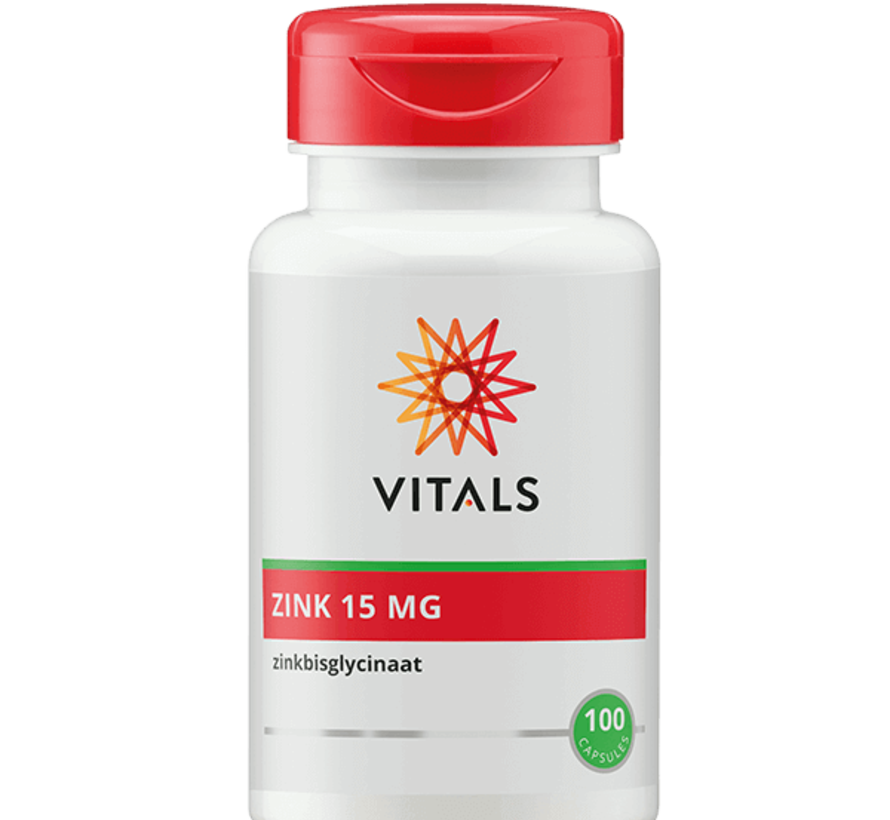 Vitals Zink 15 mg 100 capsules