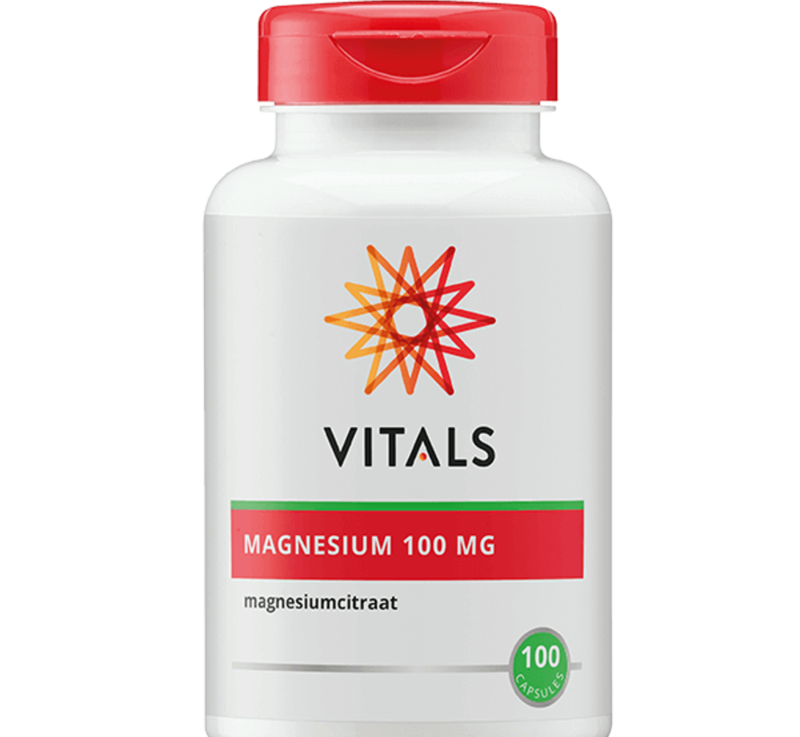 Vitals Magnesium (Citraat) 100 mg 100 capsules