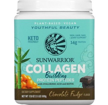 Sunwarrior Sunwarrior Collagen Building Protein Peptides, Chocolate Fudge 500 gram