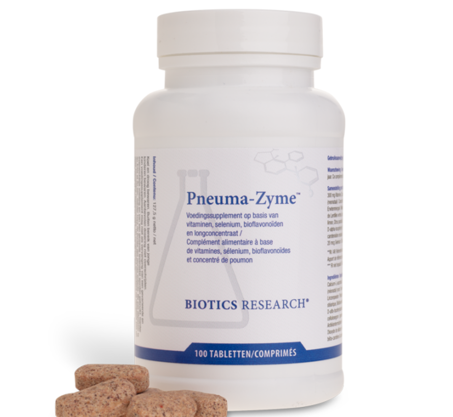 Biotics Research Pneuma-Zyme 100 tabletten