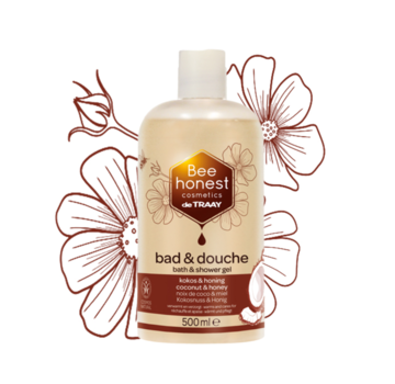 Bee Honest de Traay Bee Honest Bad & Douche kokos & honing 500 ml