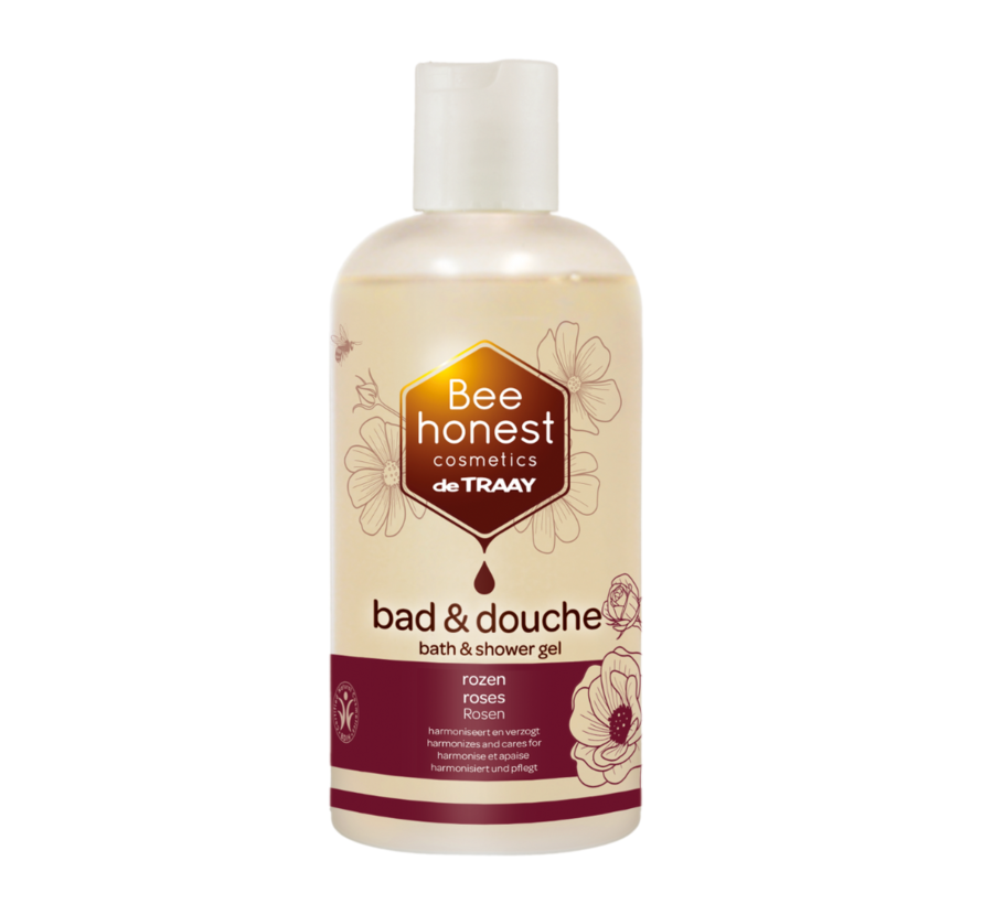 Bee honest Bad & douche rozen 250 ml