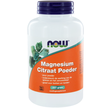 NOW Now Magnesium Citraat Poeder 227 mg