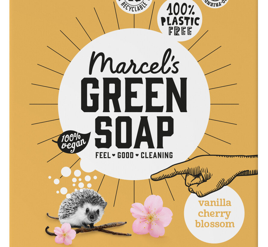 Marcels Green Soap Vanille & Cherry Blossom Shampoobar 90 gr