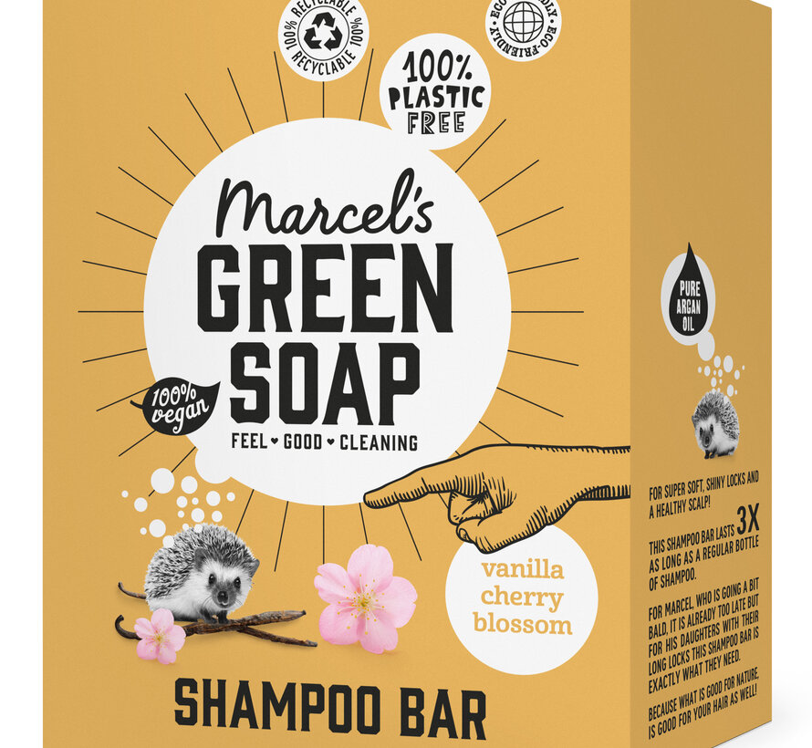 Marcels Green Soap Vanille & Cherry Blossom Shampoobar 90 gr