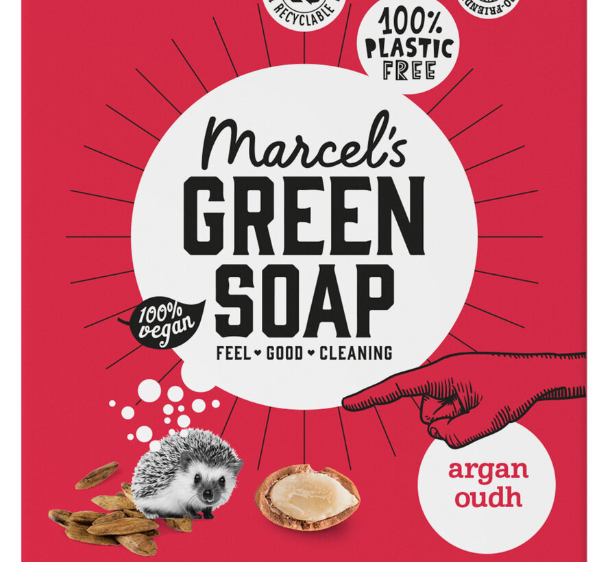 Marcels Green Soap Argan & Oudh Shampoobar 90 gr