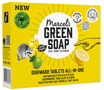 Marcel's Green Soap Vaatwastabletten grapefruit en limoen 24 tabs