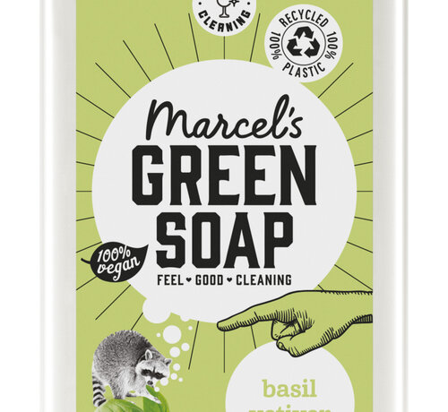 Marcel's Green Soap Afwasmiddel basilicum en vertivert gras 500 ml