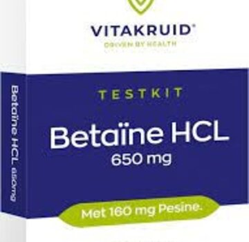 Vitakruid Vitakruid Betaïne HCL Testkit 10 tabletten