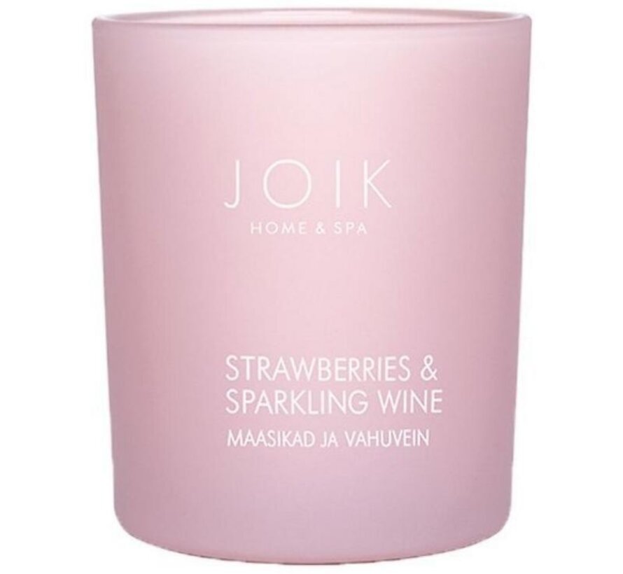 Joik Natuurlijke Geurkaars - Strawberries & Sparkling wine  150 gr