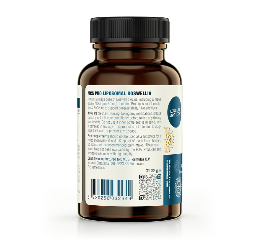 MCS Formulas Boswellia MEGA AKBA Liposomaal 60 capsules