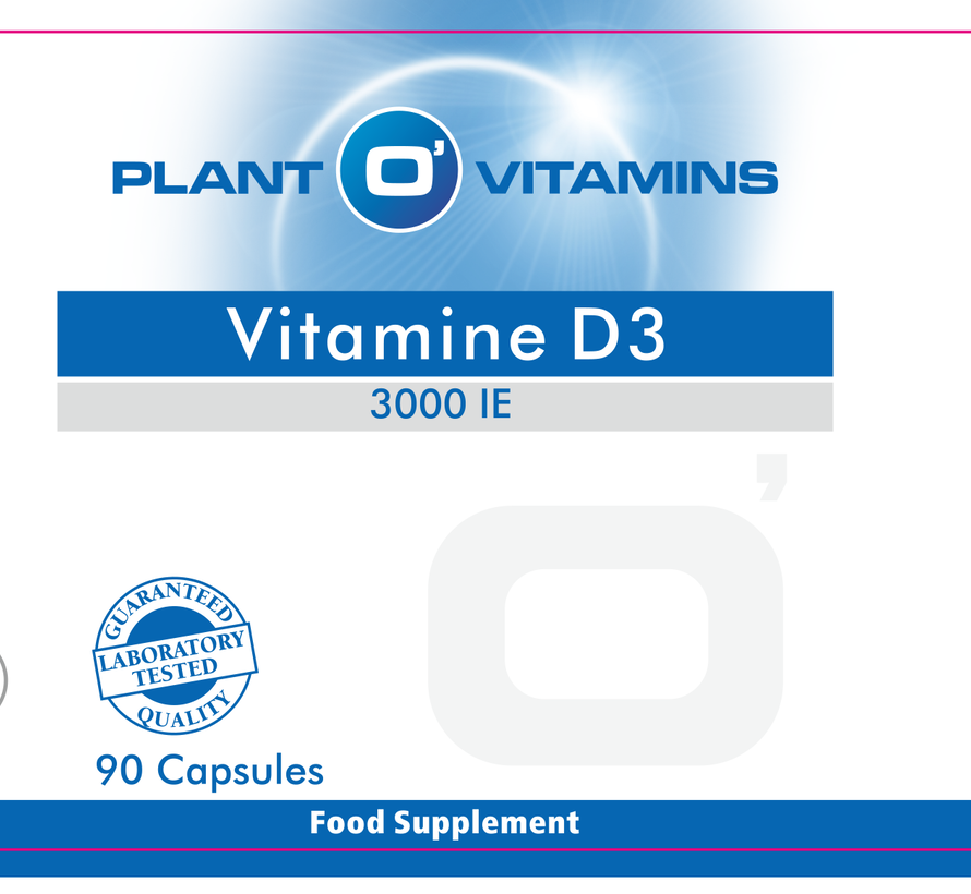 Vitamine D3 3000 IE 90 capsules Plantovitamins