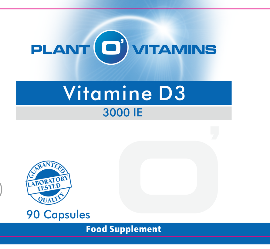 Vitamine D3 3000 IE Plantovitamins 90 capsules