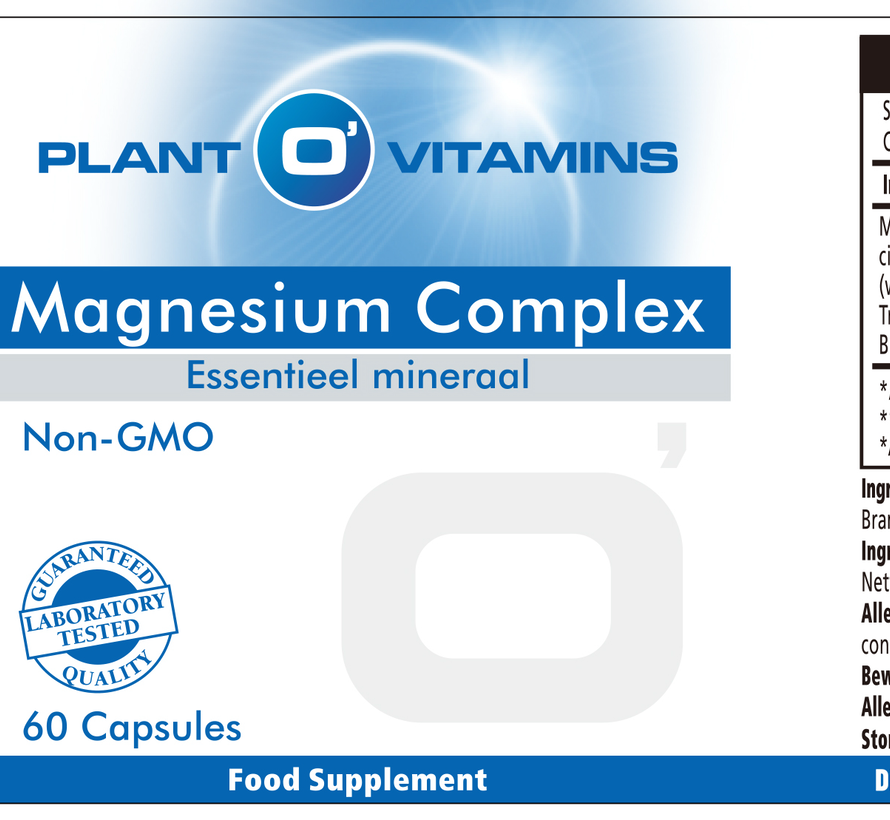 Magnesium Complex Plantovitamins 60 capsules