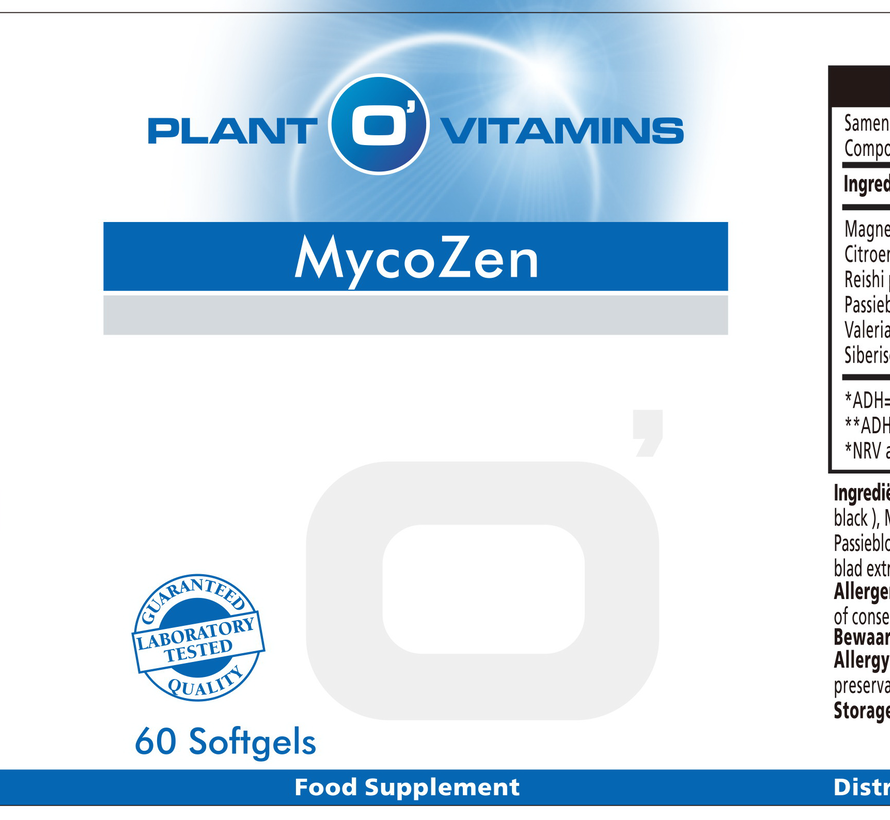 MycoZen Plantovitamins 60 softgels