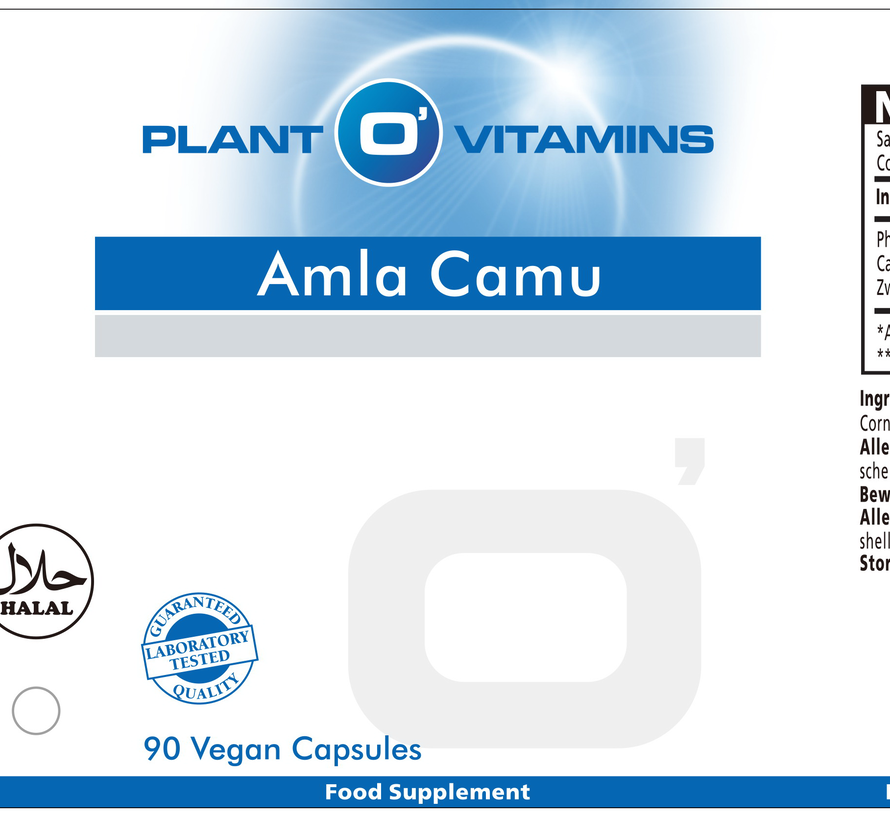 Amla Camu 90 capsules Plantovitamins Natuurlijke vitamine C