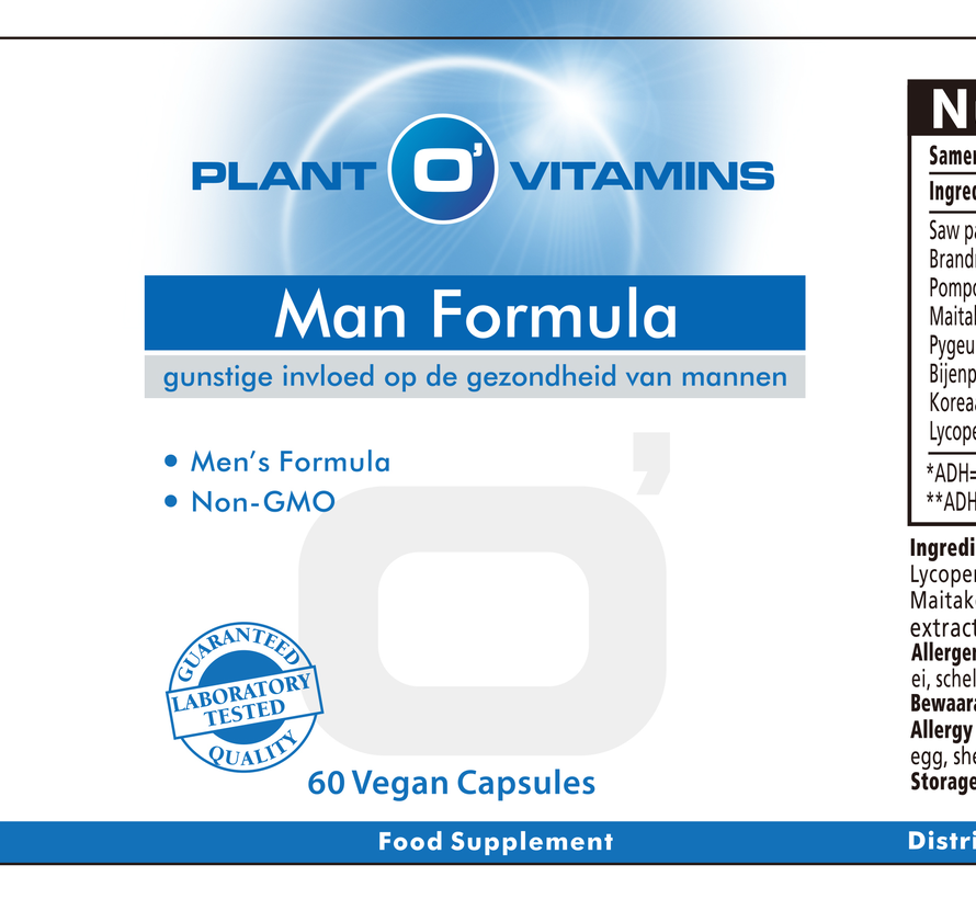 Man Formula (Palmetto Ginseng Complex) 60 capsules Plantovitamins