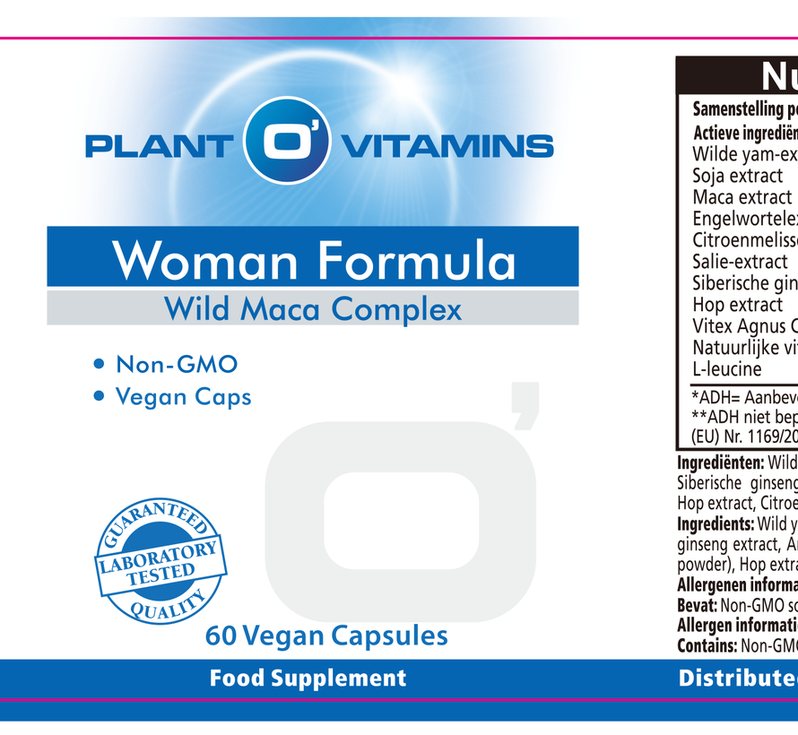 Woman Formula (Wild Maca) 60 capsules Plantovitamins