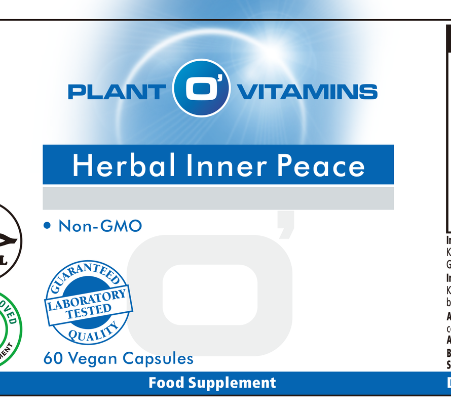 Herbal Inner Peace 60 Vcaps Plantovitamins