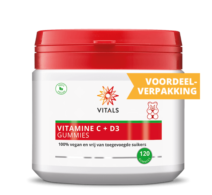 Vitals Vitamine C + D3  60 / 120 gummies