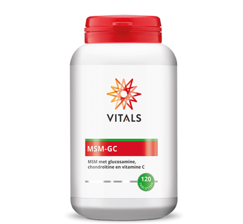 Vitals Vitals MSM-GC  MSM met glucosamine,chondroïtine en vitamine C 120 tabletten