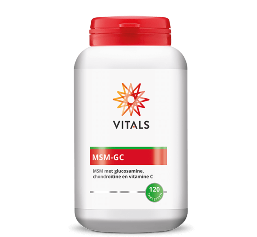 Vitals MSM-GC  MSM met glucosamine,chondroïtine en vitamine C 120 tabletten