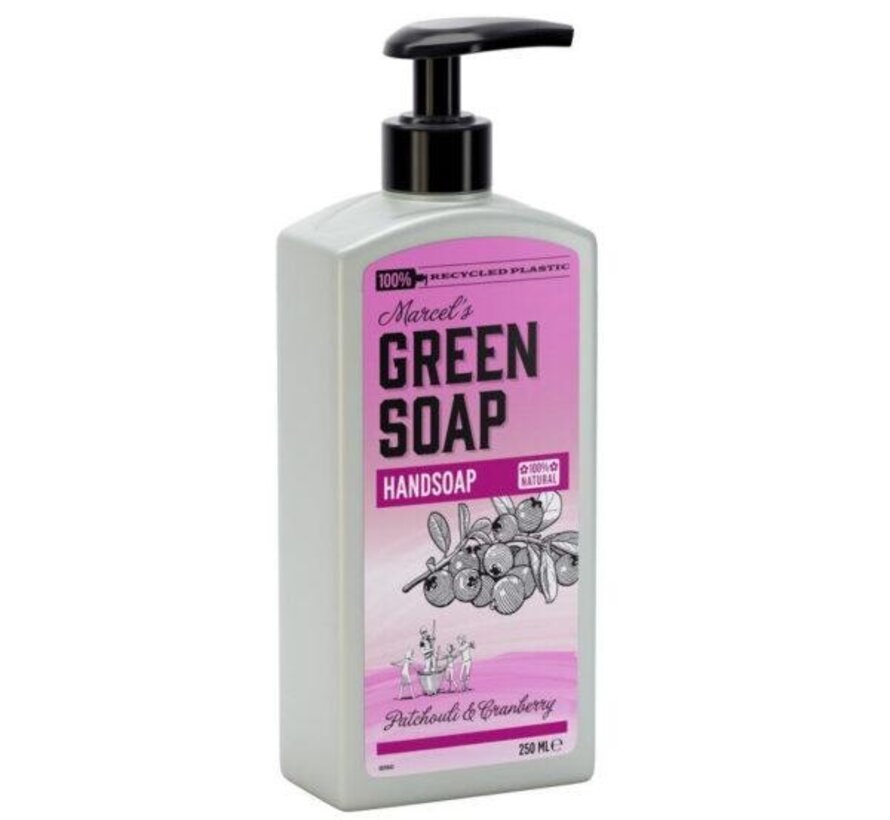 Marcels Green Soap Handzeep patchouli en cranberry 250 ml