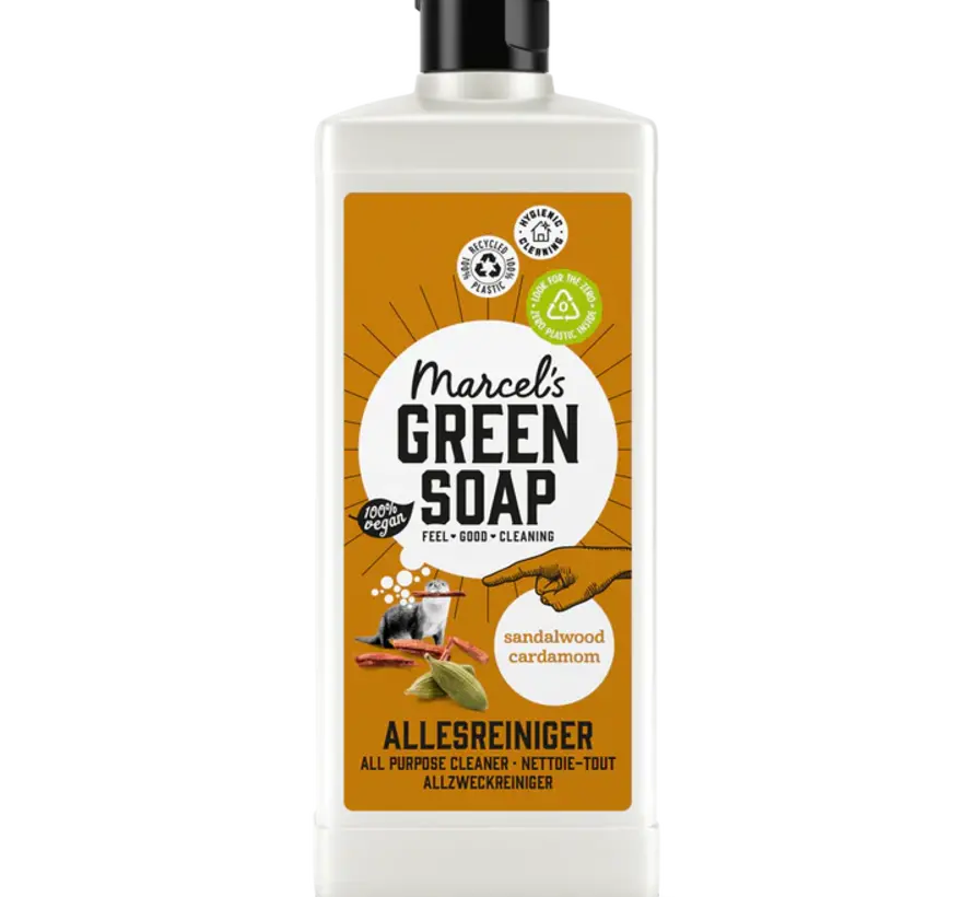 Marcels Green Soap Allesreiniger sandelhout en kardemon 750 ml