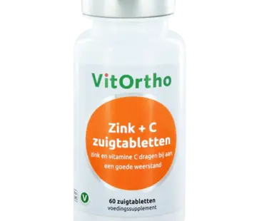 VitOrtho Vitortho Zink + C zuigtabletten 60 zuigtabletten