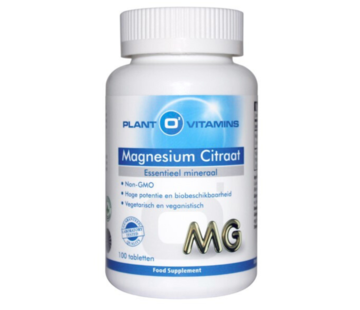 Plant O'Vitamins - Signed by nature Plant O'Vitamins Magnesium Citraat 100 tabletten