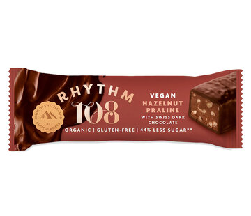 Rhythm 108 Rhythm 108 Vegan chocoladebar hazelnoot 33 gram
