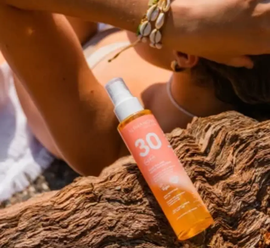 Alphanova SUN Beschermende Zonneolie SPF30 Sun Glow 125 ml