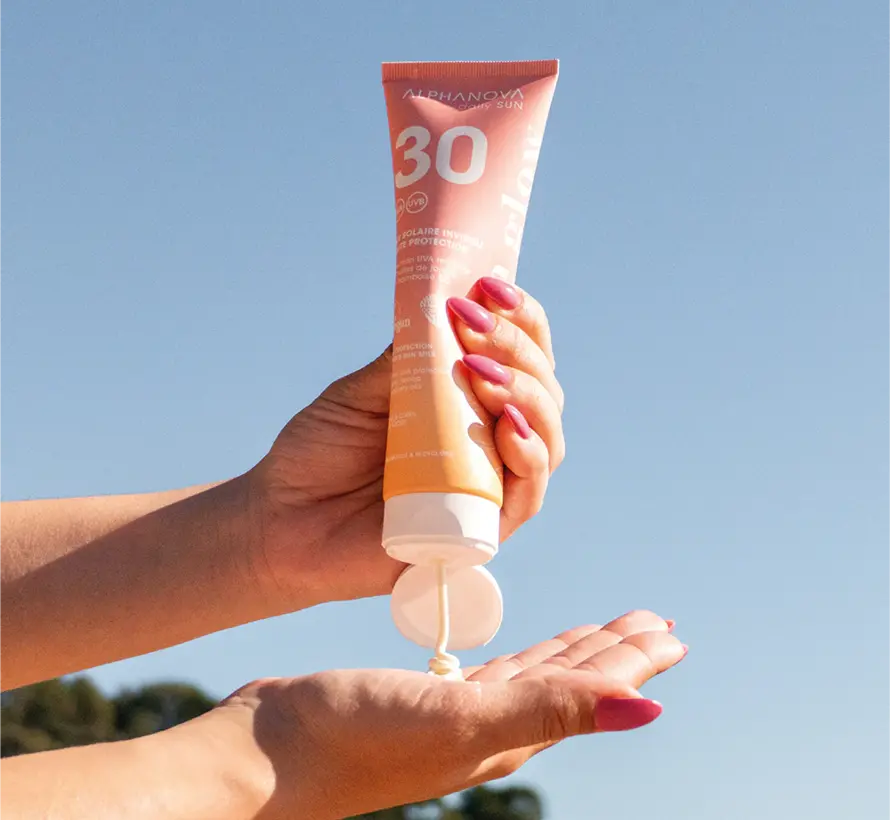 Alphanova Sun Invisible sun milk sun glow bio SPF30 - 150 ml