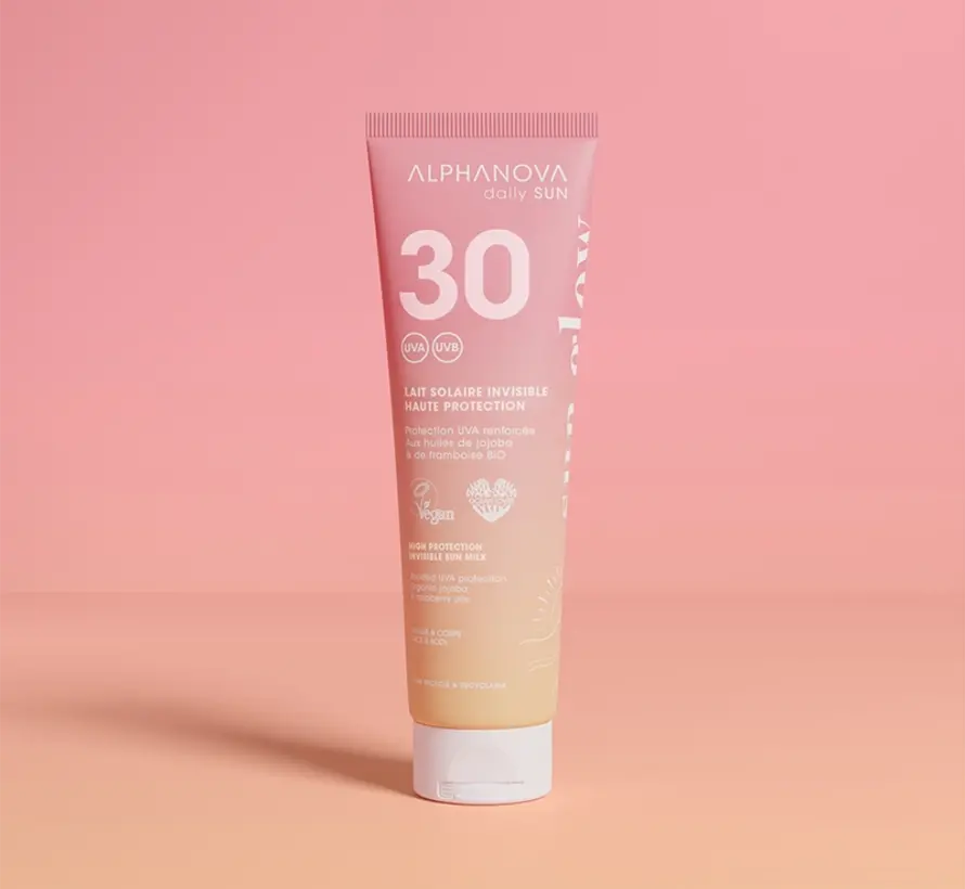 Alphanova Sun Invisible sun milk sun glow bio SPF30 - 150 ml
