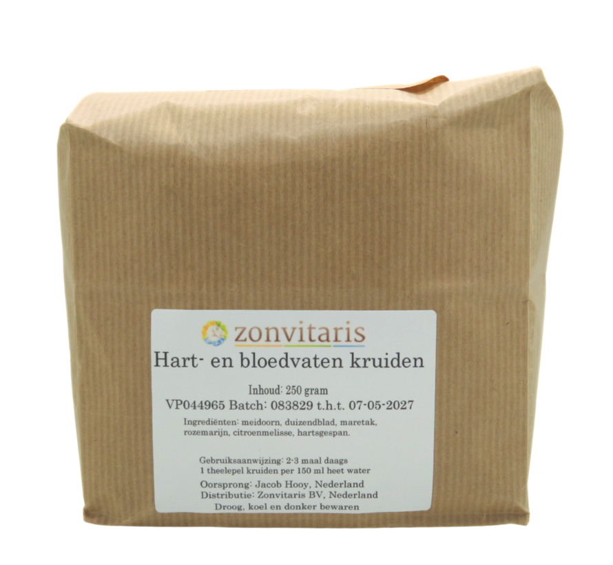 Zonvitaris Hart- en bloedvaten kruiden thee 250 gram