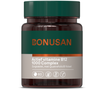 Bonusan Bonusan Vitamine B12 actief 1000 mcg 60 zuigtabletten