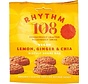Rhythm 108 Citroen, gember & chia biscuits 135 gr