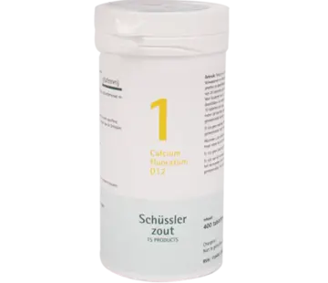 Schüssler zout Schussler zout nr. 1  Calcium fluoratum D12 100 tabletten