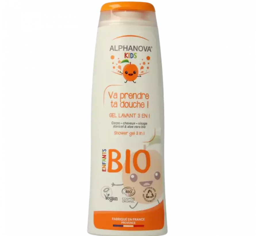 Alphanova Kids Bio Douchegel Abrikoos 250 ml