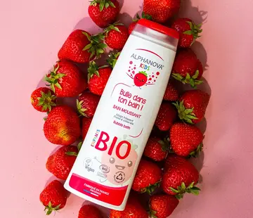 Alphanova  Alphanova Kids Bio Bubbelbad Aardbei 250 ml