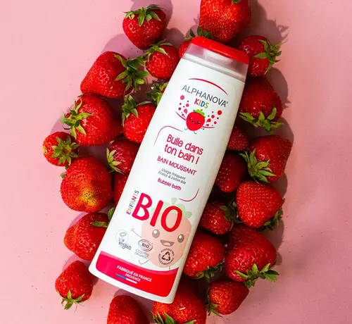 Alphanova  Alphanova Kids Bio Bubbelbad Aardbei 250 ml