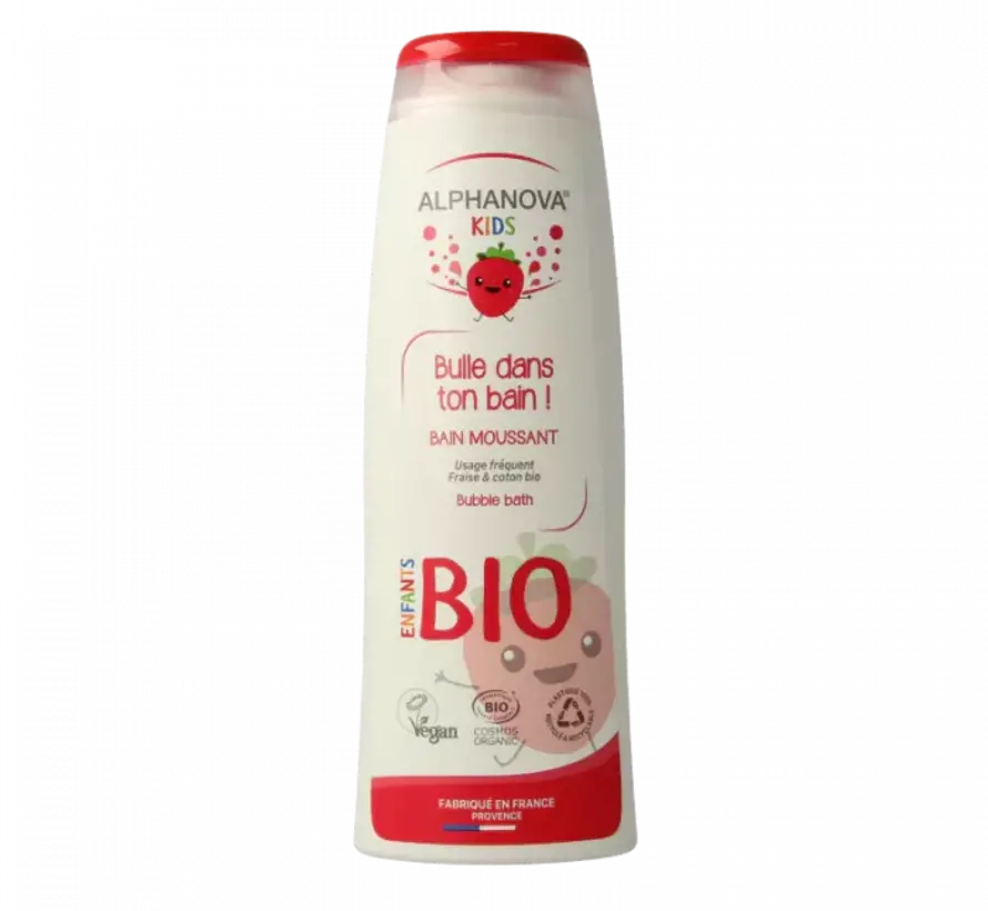Alphanova Kids Bio Bubbelbad Aardbei 250 ml