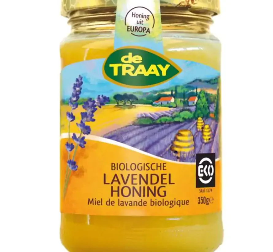 De Traay Biologische Lavendel Honing 350 gram