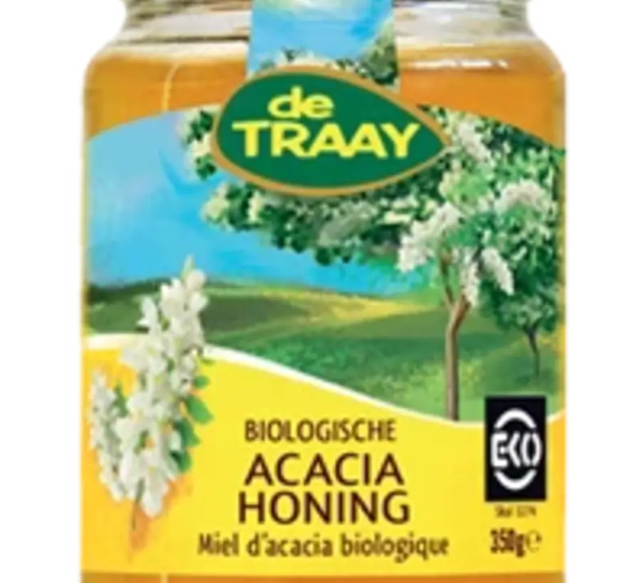 De Traay Biologische Acacia honing 350 gram