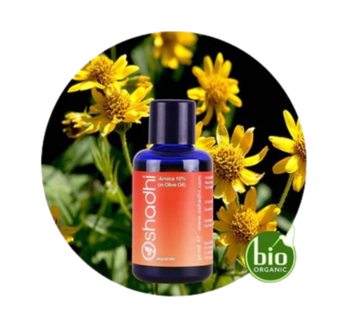 Oshadhi  Oshadhi Arnica 10% in Olijfolie bio 30 ml